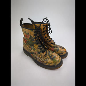 DOC DR. MARTENS X EVISU JAPAN Size EU38 US 7 WAGARA Tattoo Sleeve Pattern Boots